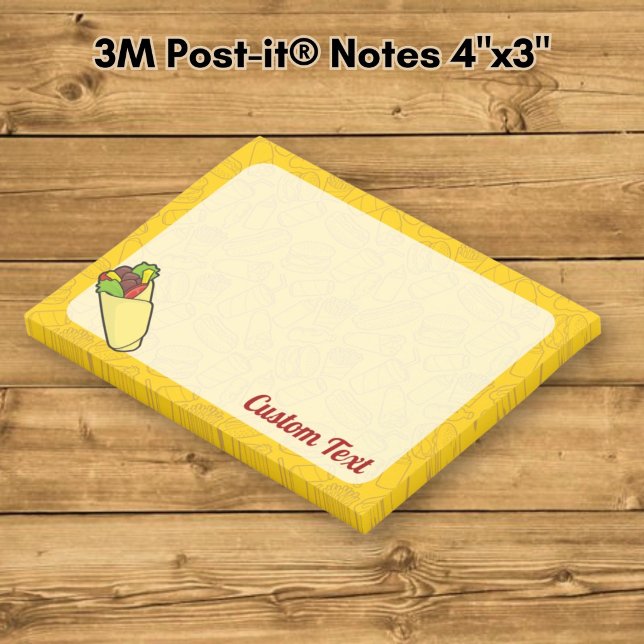 Tortilla Sandwich Wrap Post-it Klebezettel (Von Creator hochgeladen)