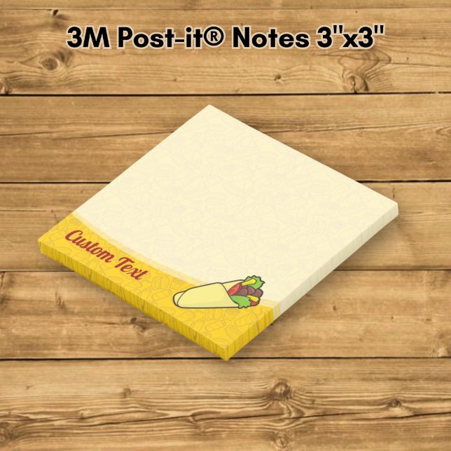 Tortilla Sandwich Wrap Post-it Klebezettel (Von Creator hochgeladen)