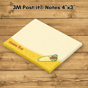 Tortilla-Sandwich-Wrap Post-it Klebezettel