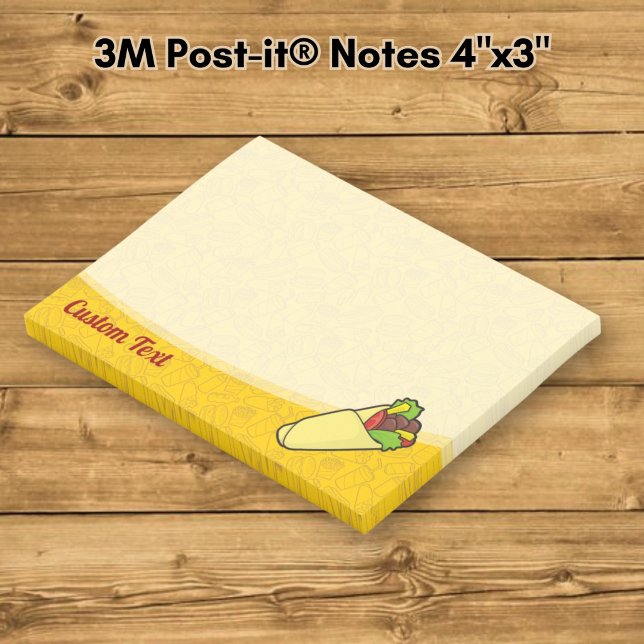 Tortilla Sandwich Wrap Post-it Klebezettel (Von Creator hochgeladen)