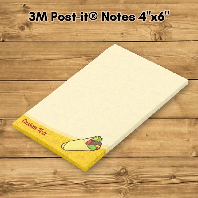 Tortilla Sandwich Wrap Post-it Klebezettel (Von Creator hochgeladen)