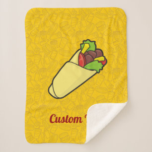 Tortilla Sandwich Wrap Sherpa Blanket Sherpadecke