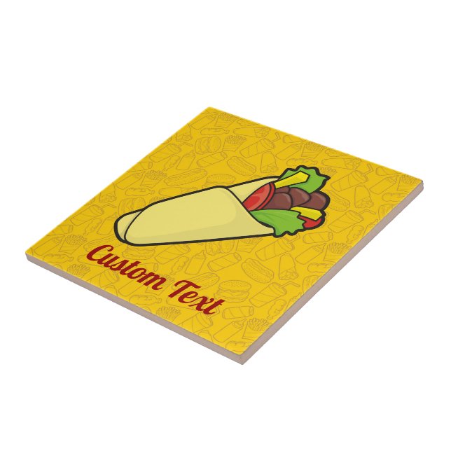 Tortilla Sandwich Wrap Tile Fliese (Seite)
