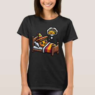 Tortilla schlafend träumen von Taco mexikanischer  T-Shirt