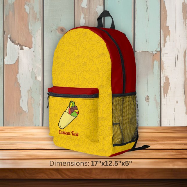 Tortilla Wrap Bedruckter Rucksack (Von Creator hochgeladen)