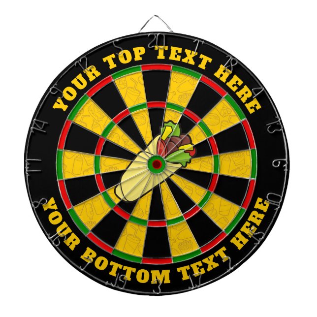 Tortilla Wrap Dartboard mit benutzerdefiniertem Te Dartscheibe (vorne)
