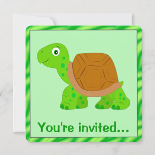 Tortoise Birthday Einladung