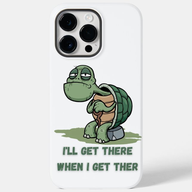 Tortoise cartoon tshirt Case-Mate iPhone 14 pro max hülle (Rückseite)