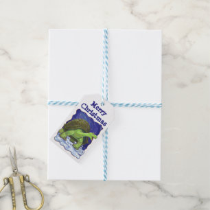 Tortoise Christmas-Geschenketiketten Geschenkanhänger