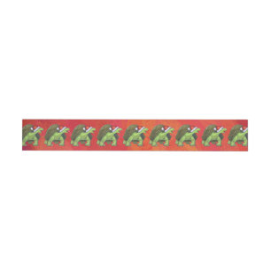 Tortoise Christmas Rundum-Adressaufkleber
