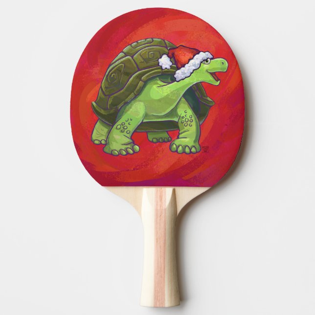 Tortoise Christmas Tischtennis Schläger (Vorderseite)
