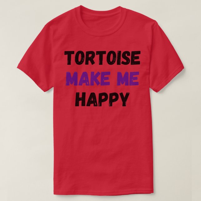 Tortoise freut mich T-Shirt (Design vorne)