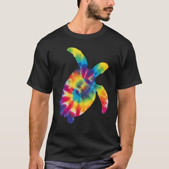 Tortoise-Gefärbte Krawatte T-Shirt (Vorderseite)