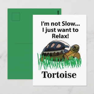 Tortoise Ich Wollte einfach, um Tiere fühlen zu kö Postkarte