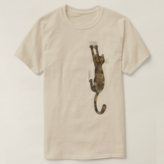 Tortoise Muschel Cat | Funny Tortie Cat T-Shirt (Design vorne)