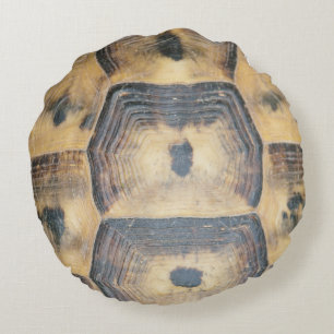 Tortoise Muschel Muster Rundes Kissen