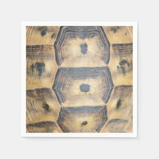 Tortoise Muschel Muster Serviette (Vorderseite)