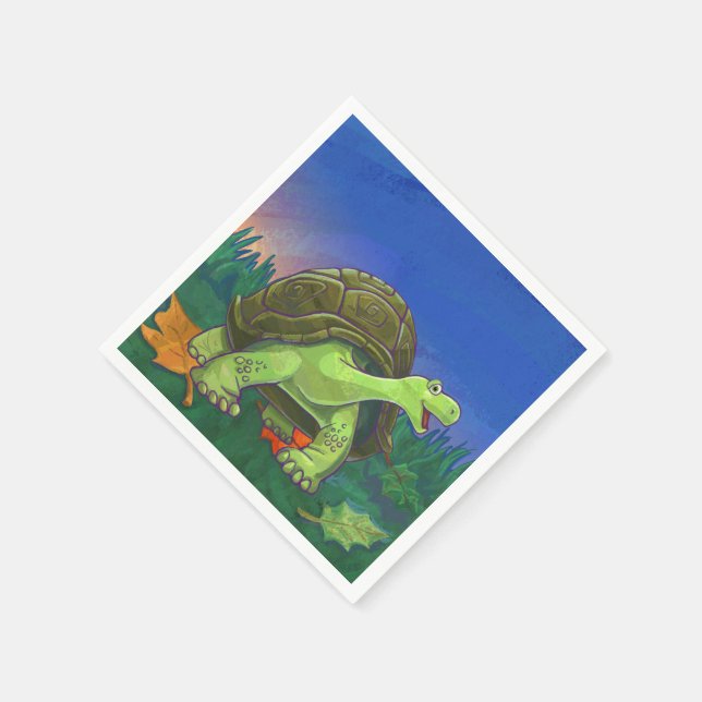 Tortoise Party Center Serviette (Ecke)