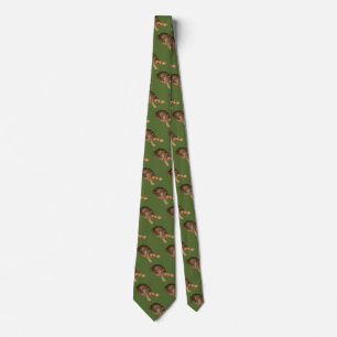  Tortoise pattern  in dark olive green Krawatte