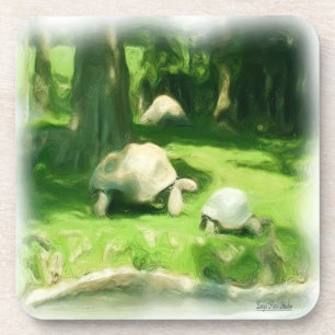 Tortoise Race Getränkeuntersetzer