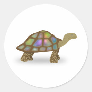 Tortoise Runder Aufkleber