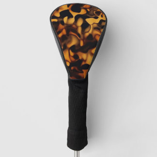 Tortoise Shell Turtle Shell Pattern Amber Brown Golf Headcover