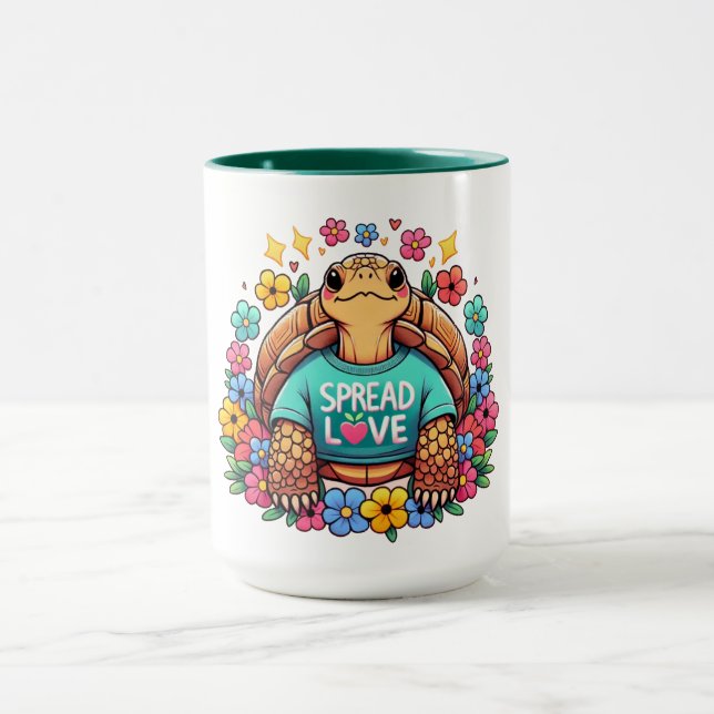 Tortoise Spread-Liebe | Mug Tasse (Zentrum)