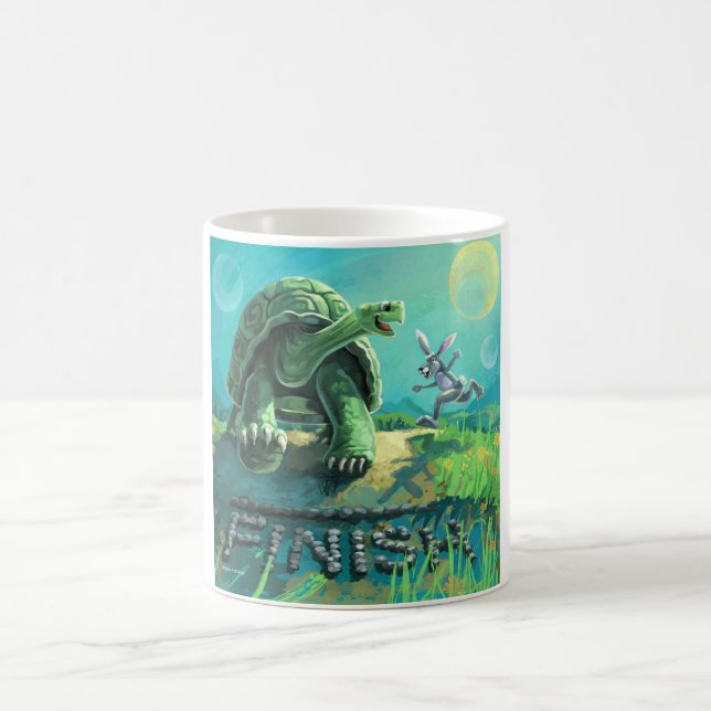 Tortoise und Hare Art Kaffeetasse (Mittel)