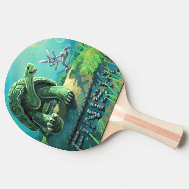 Tortoise und Hare Art Tischtennis Schläger (Seitenansicht)