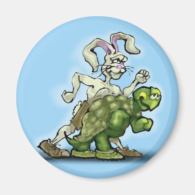 Tortoise und Hare Magnet (Vorne)