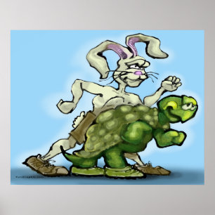 Tortoise und Hare Poster