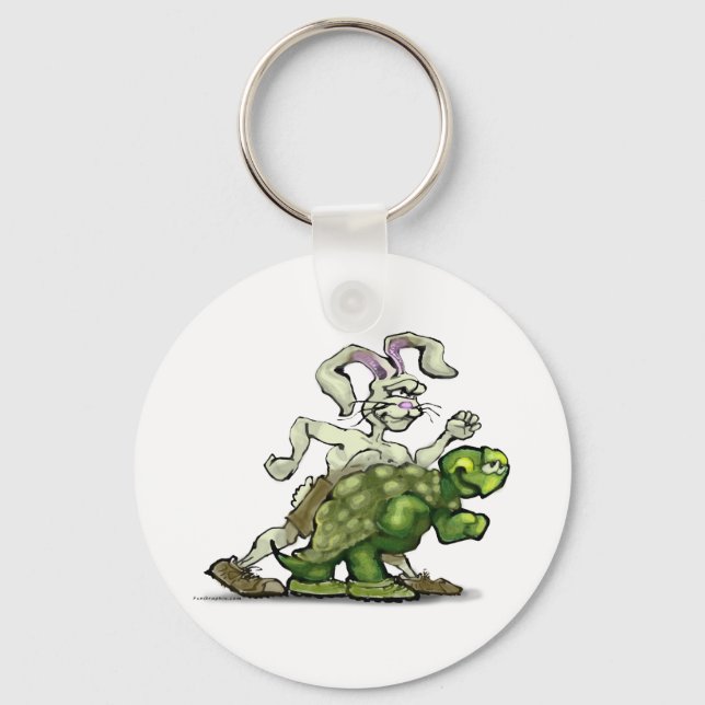 Tortoise und Hare Schlüsselanhänger (Vorderseite)