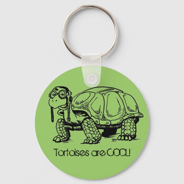 Tortoises sind COOL! Schlüsselanhänger (Vorderseite)