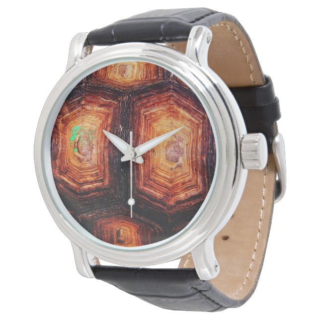 Tortoiseshell Armbanduhr (Schrägansicht)