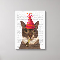 Tortoiseshell Chat mit Party Hat