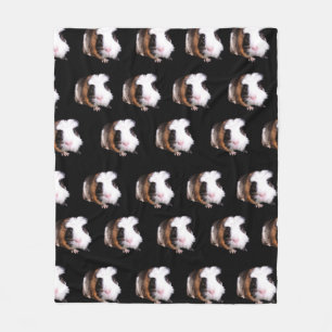 Tortoiseshell Guinea Schweine Mittlere Fleeceflock Fleecedecke