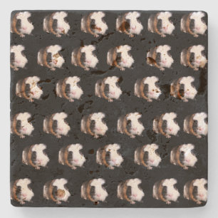 Tortoiseshell Guinea Schweine, Stone Untersetzer