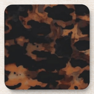 Tortoiseshell Nahtloses Muster, Chic TortoiseShell Getränkeuntersetzer
