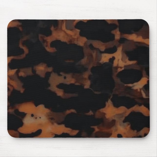 Tortoiseshell Nahtloses Muster, Chic TortoiseShell Mousepad (Vorne)