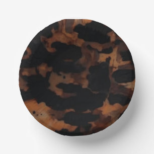 Tortoiseshell Nahtloses Muster, Chic TortoiseShell Pappteller