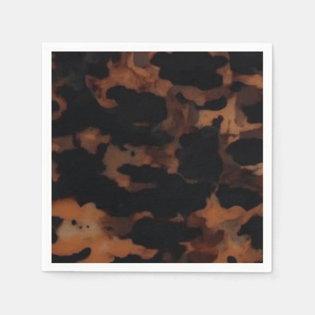 Tortoiseshell Nahtloses Muster, Chic TortoiseShell Serviette (Vorderseite)