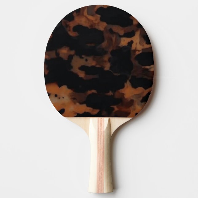 Tortoiseshell Nahtloses Muster, Chic TortoiseShell Tischtennis Schläger (Vorderseite)