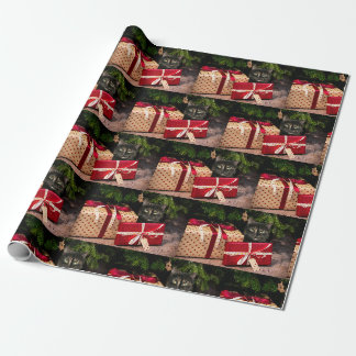 Tortoiseshell Weihnachtsfeier Geschenkpapier