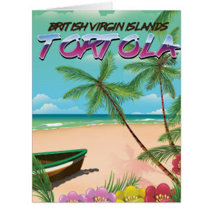 Tortola affiche de voyage des îles vierges britann