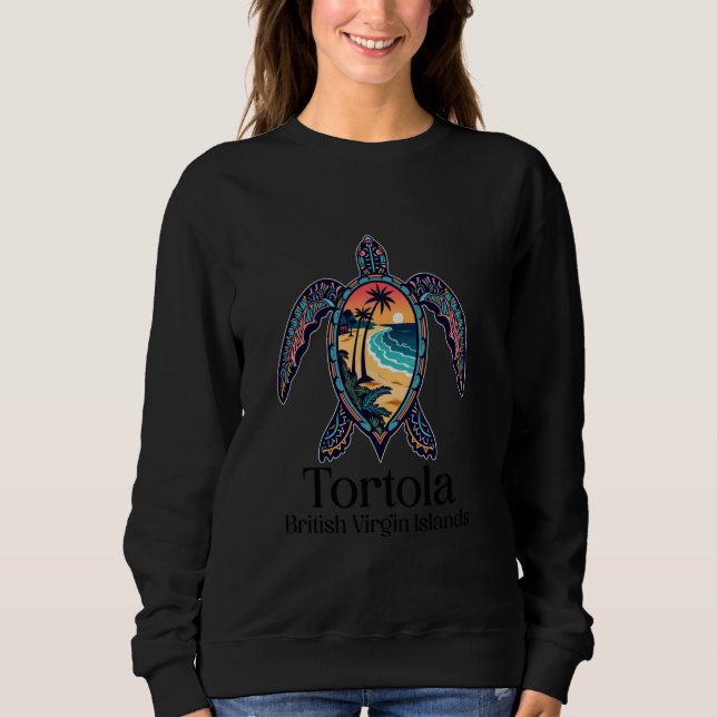 Tortola B.V.I British Virgin Islands Souvenir Vaca Sweatshirt (Vorderseite)