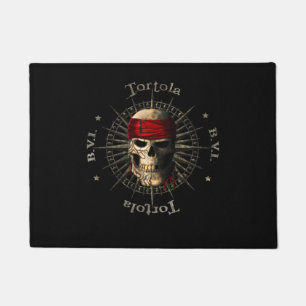 Tortola BVI Pirate Skull Fußmatte