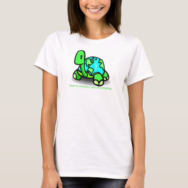 tortue à la maison à tous T-shirt (Devant)