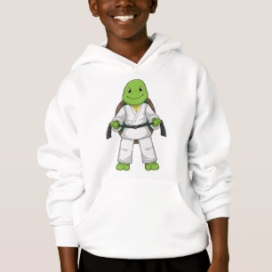 Tortue aux arts martiaux avec ceinture noire