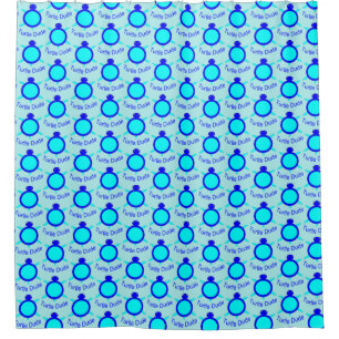 Tortue Bleue Lumineuse Douche Rideau