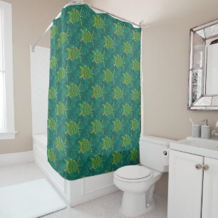 Tortue de mer Aquamarine rideau de douche